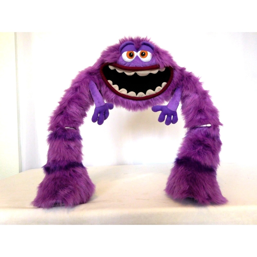 DISNEY Store Pixar Plush Monsters Inc University ART Purple Monster SAMPLE rare